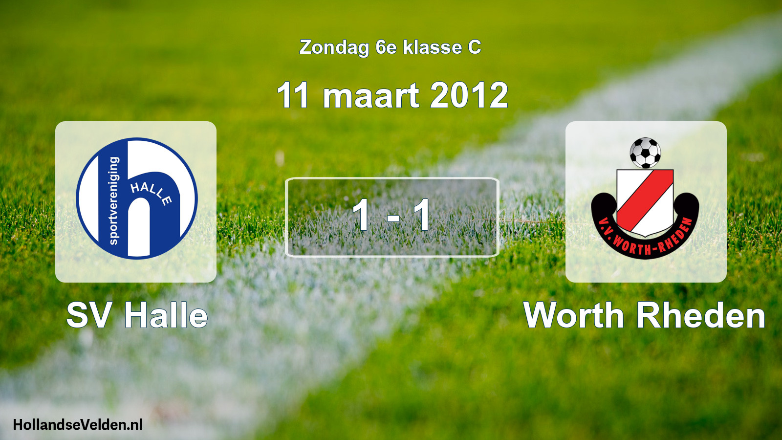 Total number of matches played: SV Halle - Worth Rheden 1 - 1 (11 March 2012)