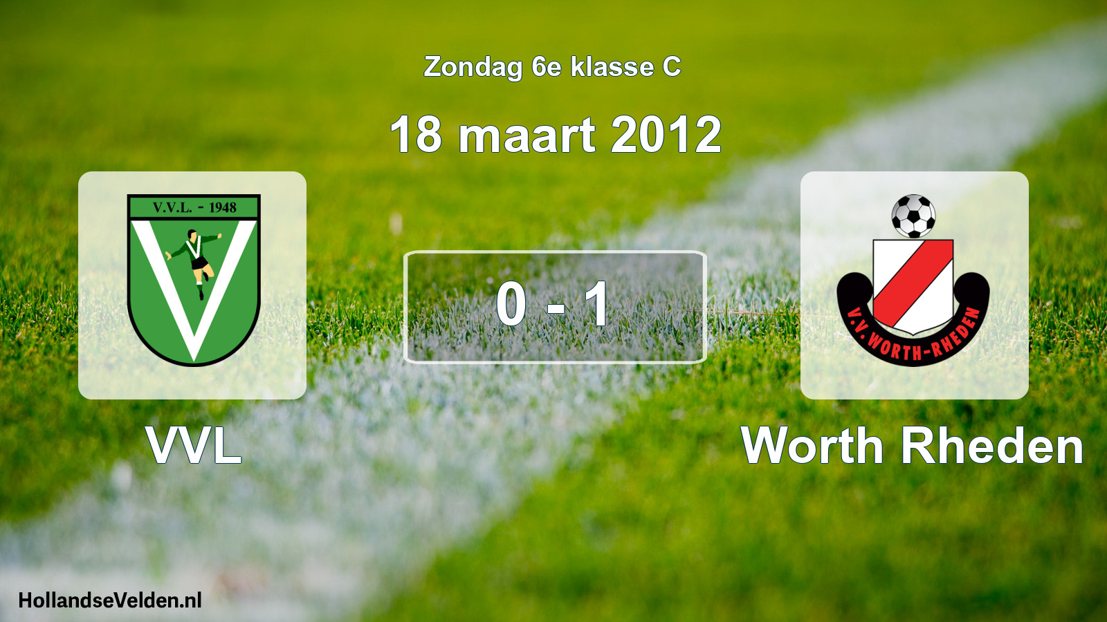 Total number of matches played: VVL - Worth Rheden 0 - 1 (18 March 2012)