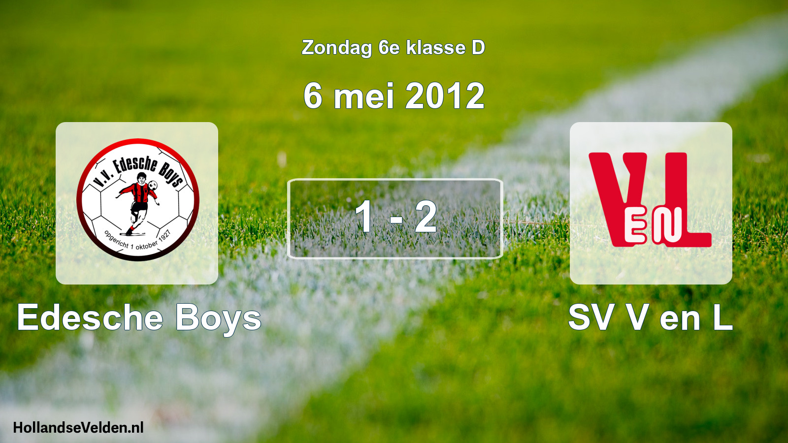 Total number of matches played: Edesche Boys - SV V en L 1 - 2 (6 May 2012)