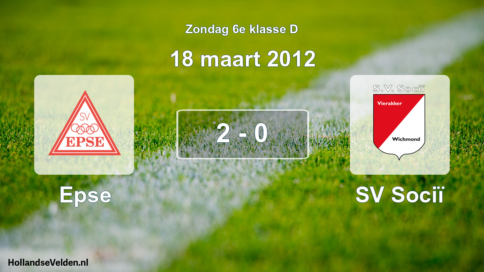 Total number of matches played: Epse - SV Sociï 2 - 0 (18 March 2012)