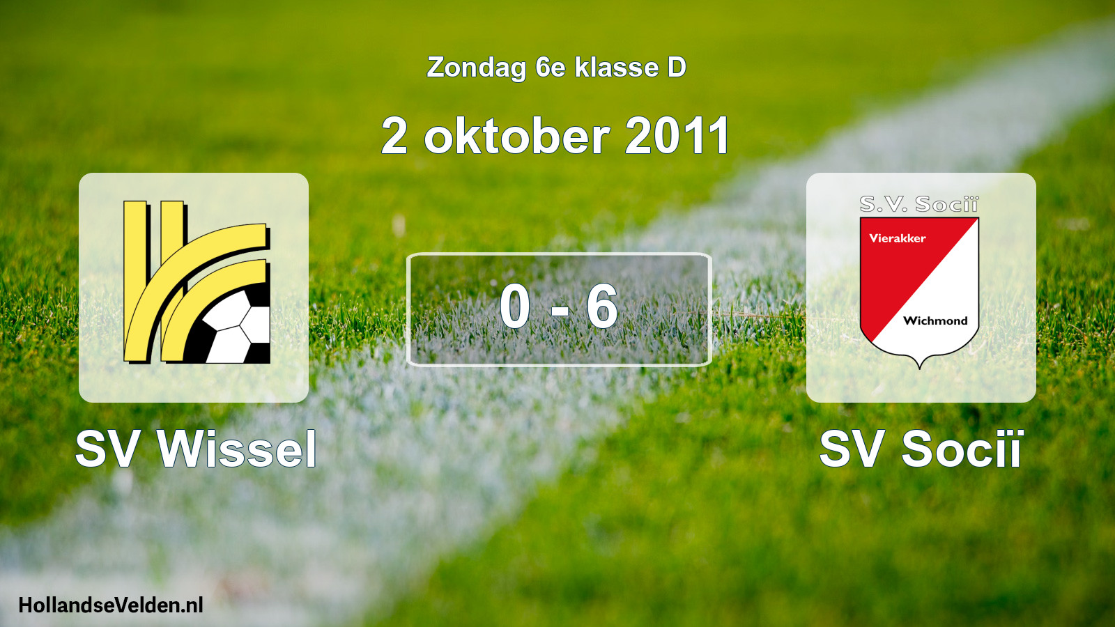 Total number of matches played: SV Wissel - SV Sociï 0 - 6 (2 October 2011)