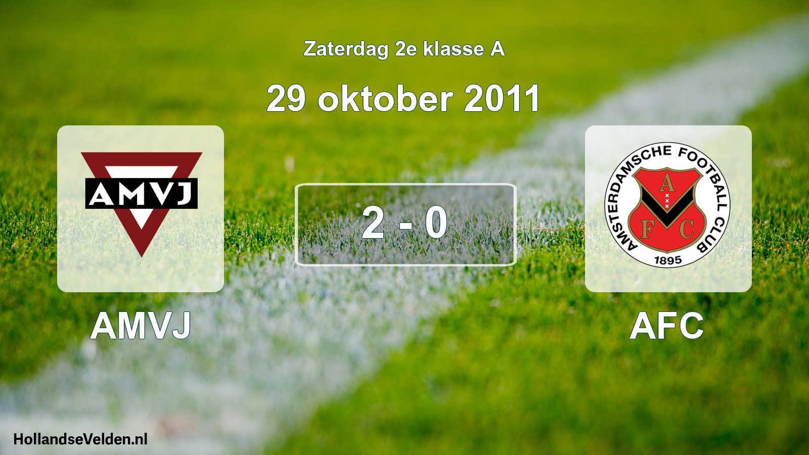 Total number of matches played: AMVJ - AFC 2 - 0 (29 October 2011)