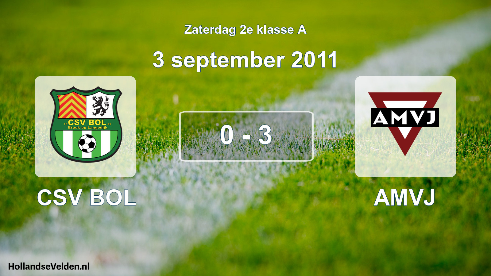 Total number of matches played: CSV BOL - AMVJ 0 - 3 (3 September 2011)