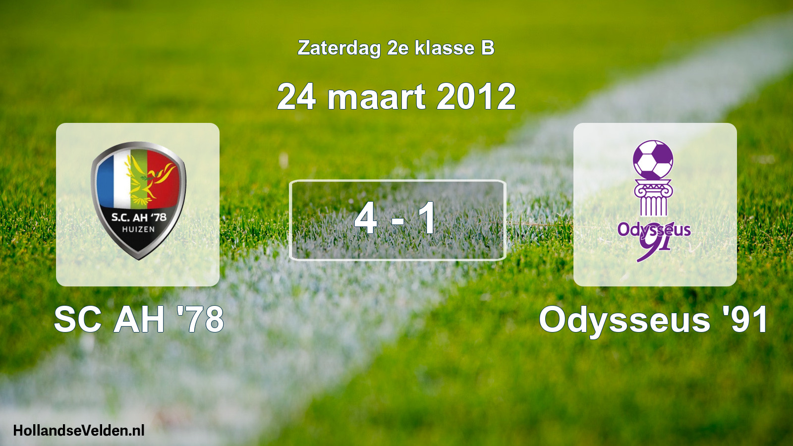 Total number of matches played: SC AH '78 - Odysseus '91 4 - 1 (24 March 2012)