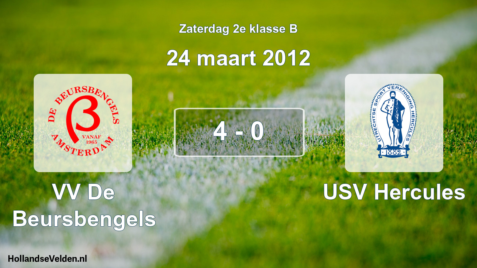 Total number of matches played: VV De Beursbengels - USV Hercules 4 - 0 (24 March 2012)
