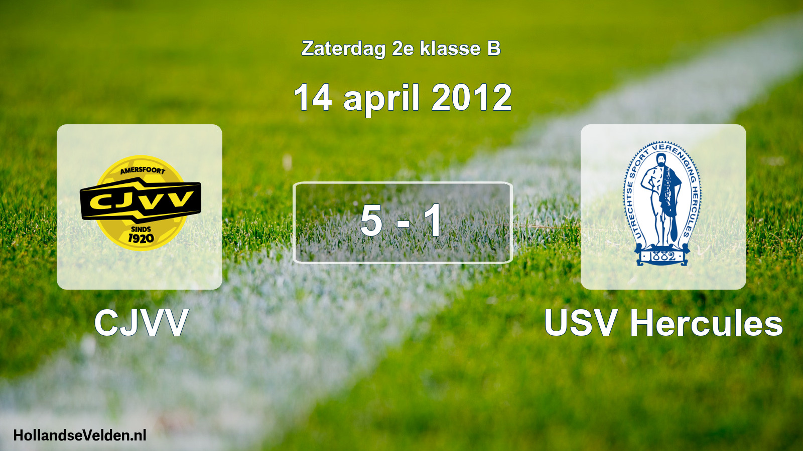 Total number of matches played: CJVV - USV Hercules 5 - 1 (14 April 2012)