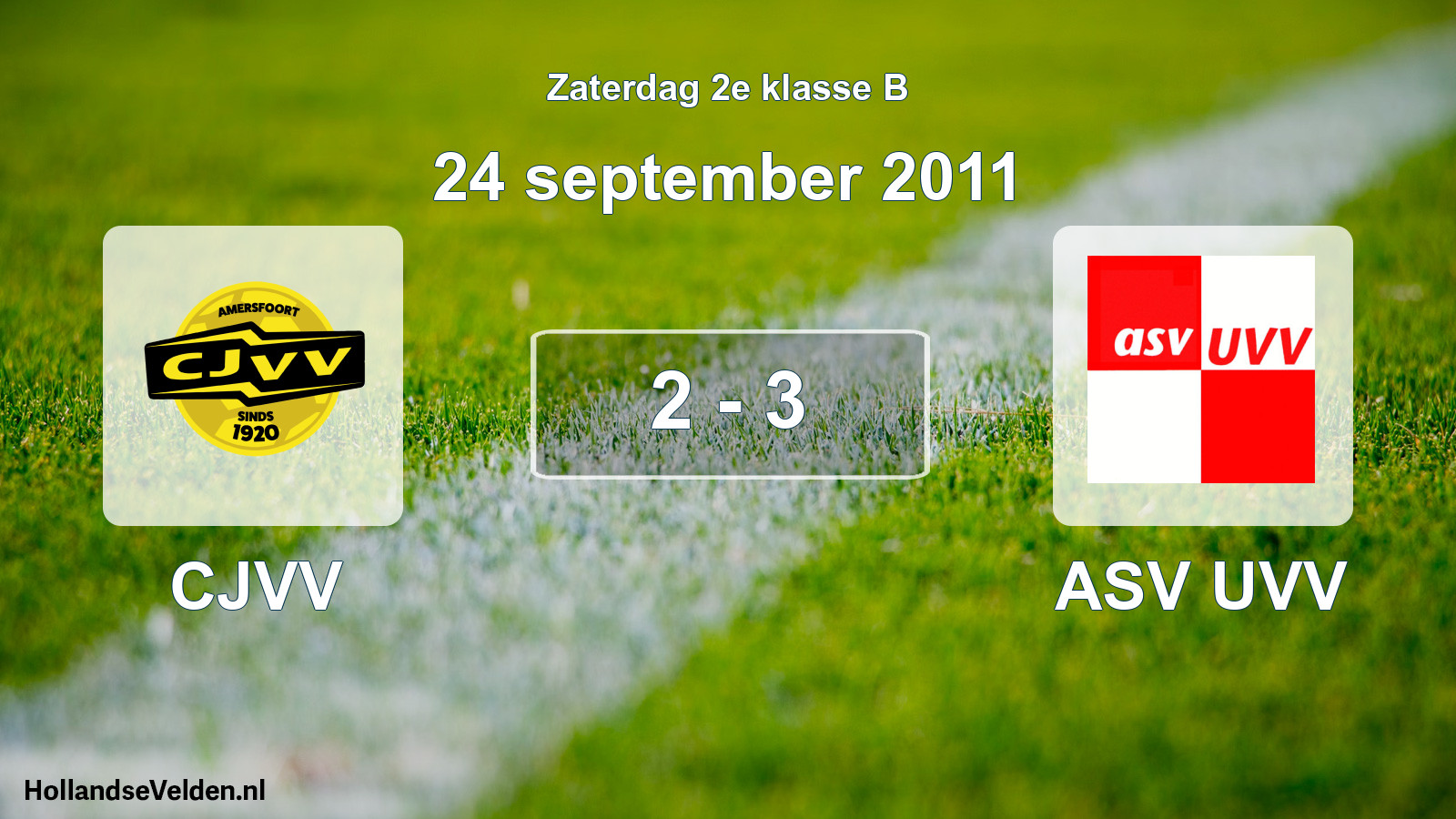Total number of matches played: CJVV - ASV UVV 2 - 3 (24 September 2011)