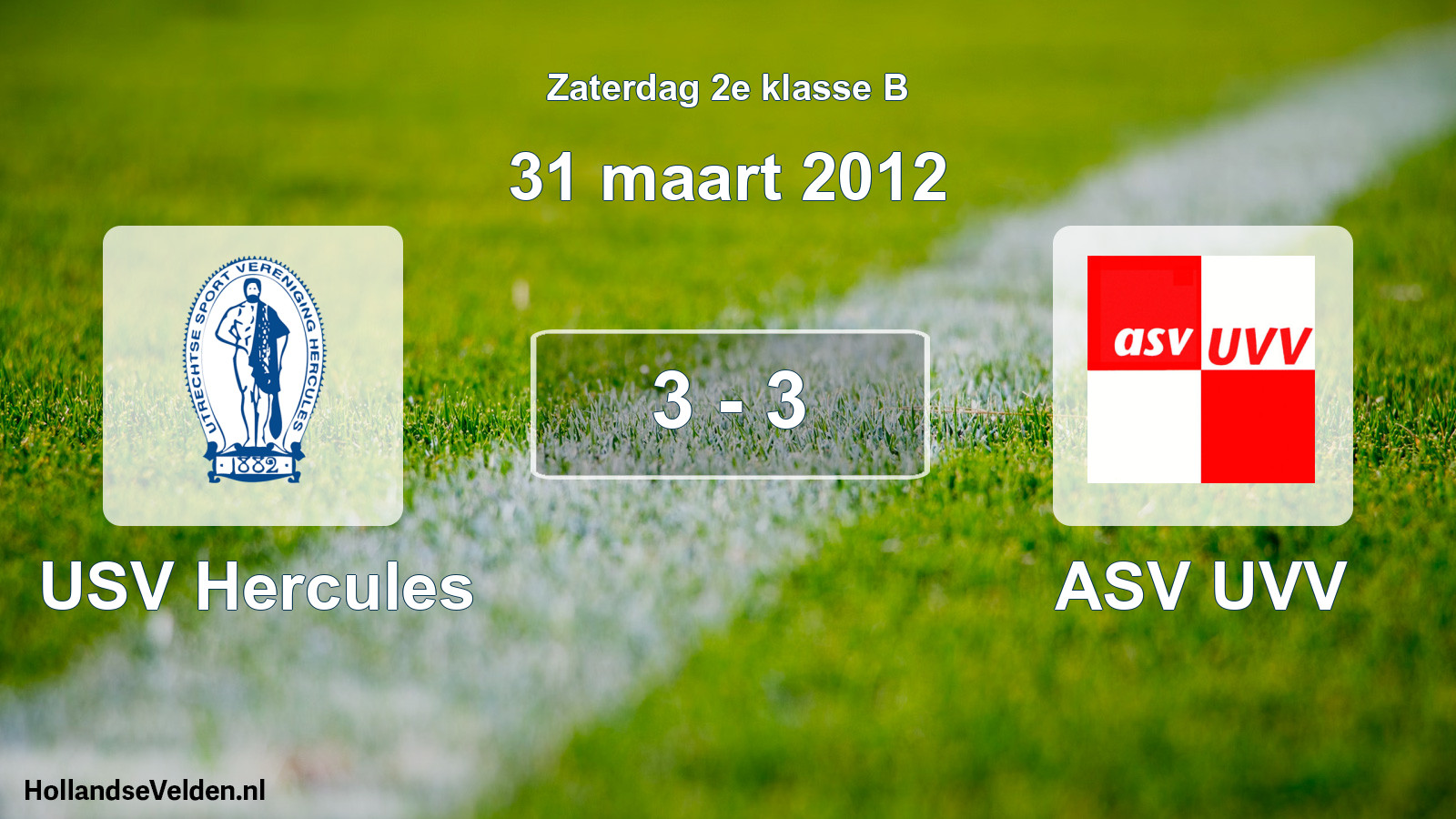 Total number of matches played: USV Hercules - ASV UVV 3 - 3 (31 March 2012)