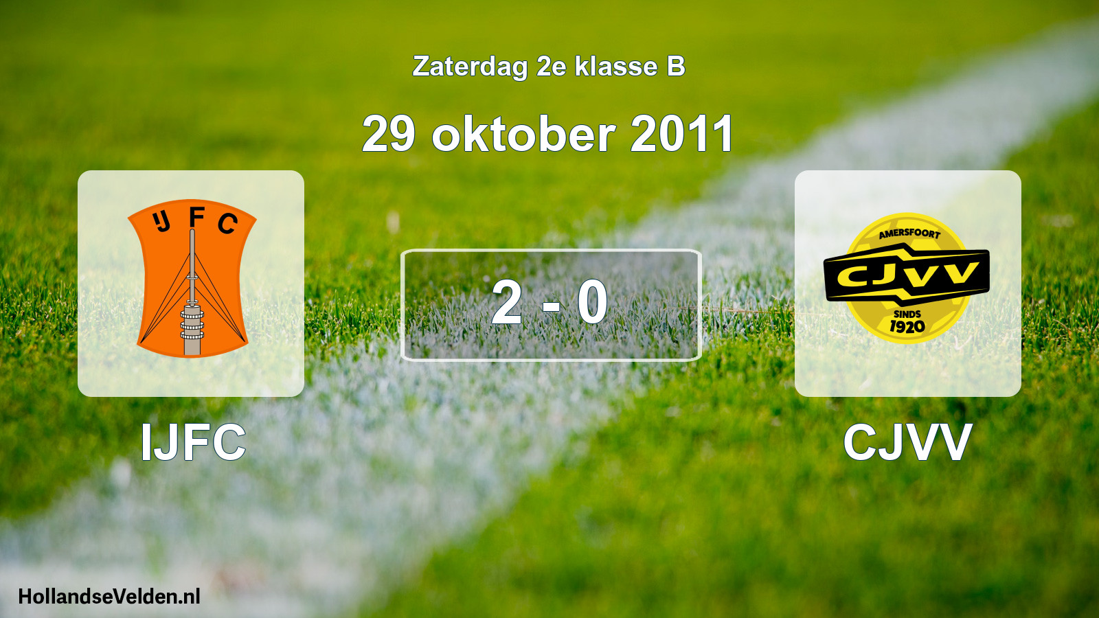 Total number of matches played: IJFC - CJVV 2 - 0 (29 October 2011)