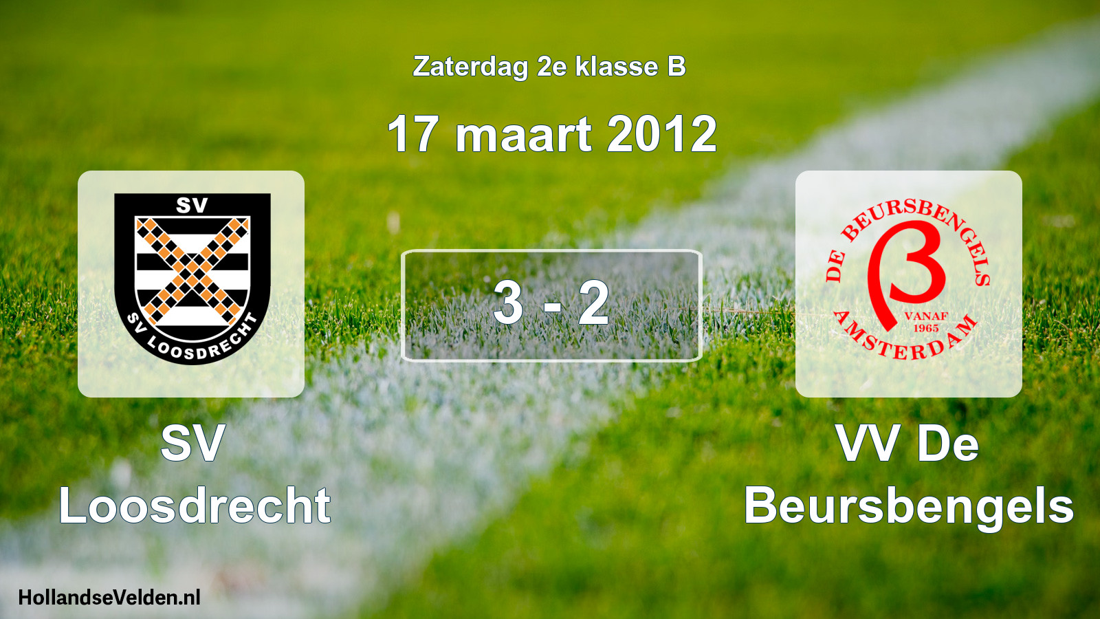 Total number of matches played: SV Loosdrecht - VV De Beursbengels 3 - 2 (17 March 2012)