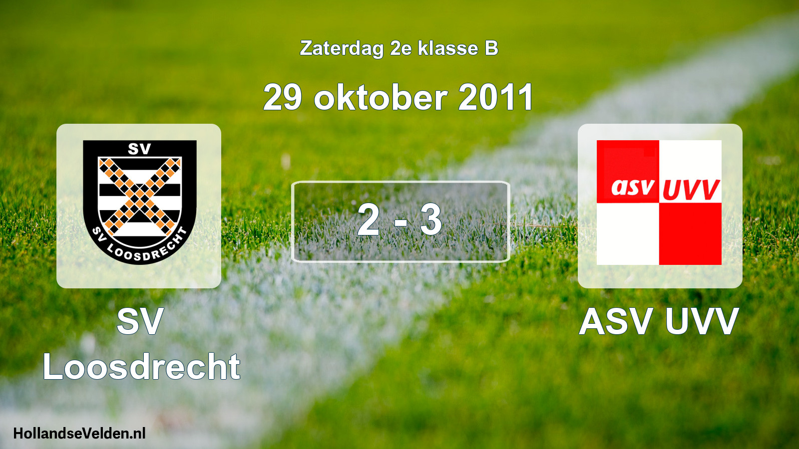 Total number of matches played: SV Loosdrecht - ASV UVV 2 - 3 (29 October 2011)