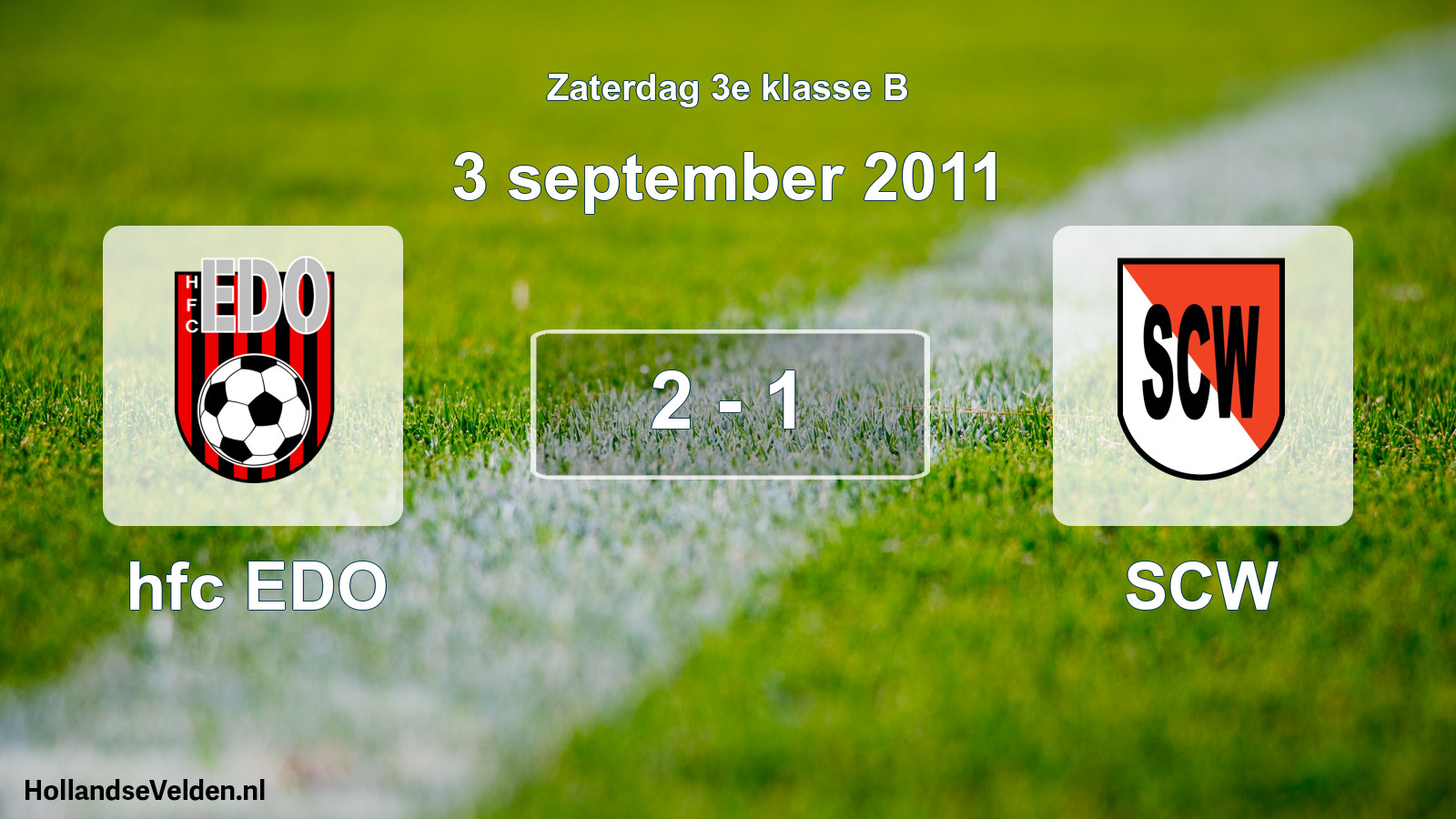 Total number of matches played: hfc EDO - SCW 2 - 1 (3 September 2011)