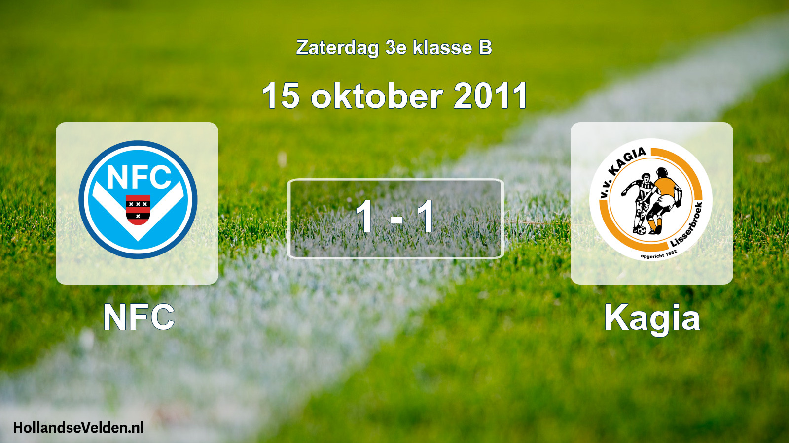 Total number of matches played: NFC - Kagia 1 - 1 (15 October 2011)
