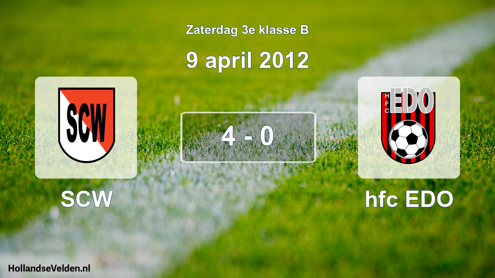 Total number of matches played: SCW - hfc EDO 4 - 0 (9 April 2012)