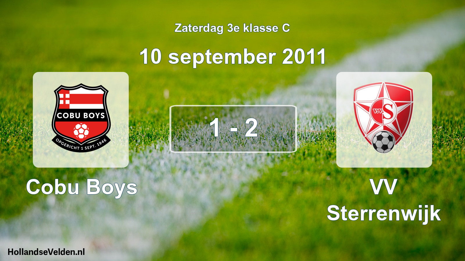 Total number of matches played: Cobu Boys - VV Sterrenwijk 1 - 2 (10 September 2011)