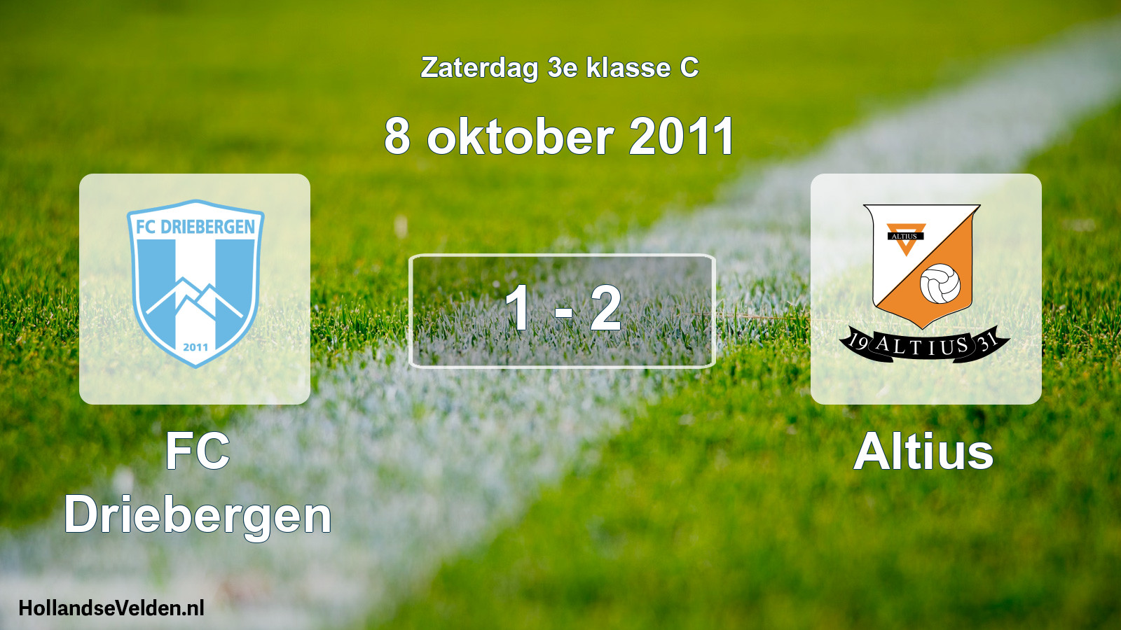 Total number of matches played: FC Driebergen - Altius 1 - 2 (8 October 2011)