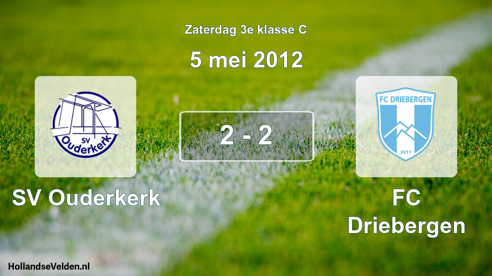 Total number of matches played: SV Ouderkerk - FC Driebergen 2 - 2 (5 May 2012)