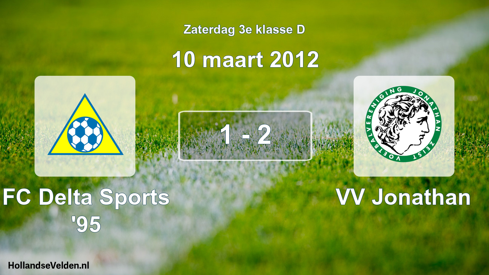 Total number of matches played: FC Delta Sports '95 - VV Jonathan 1 - 2 (10 March 2012)