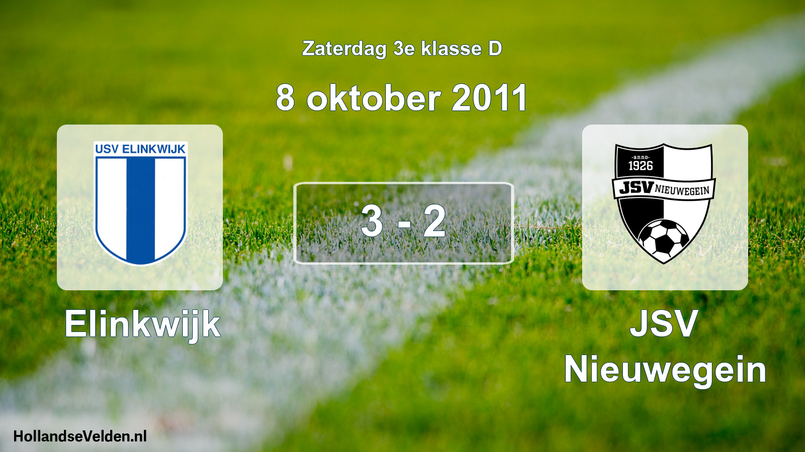 Total number of matches played: Elinkwijk - JSV Nieuwegein 3 - 2 (8 October 2011)