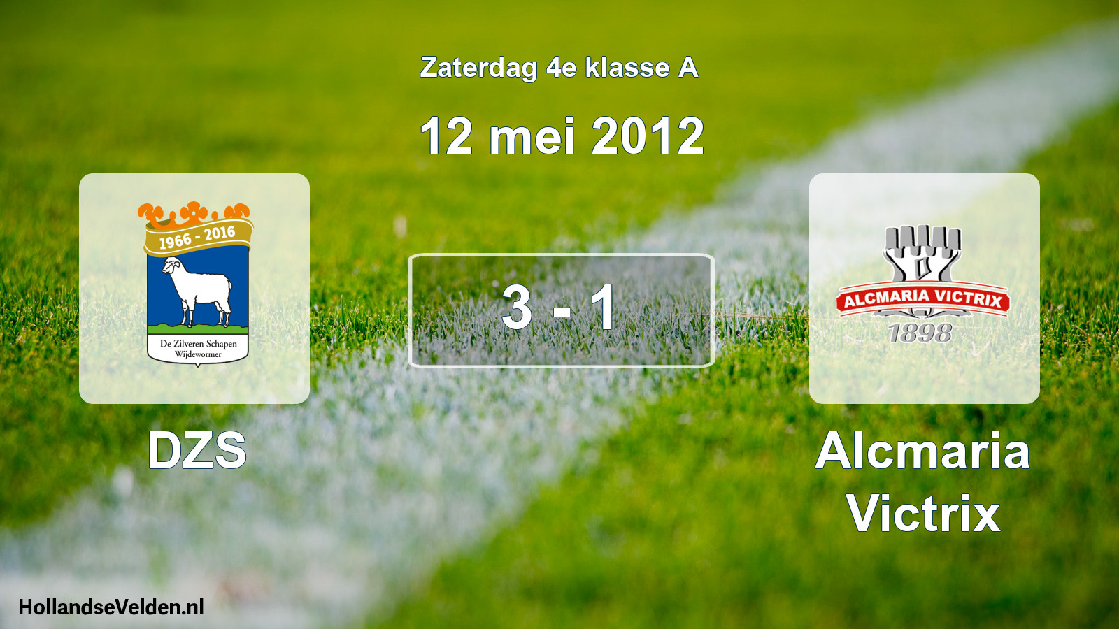 Total number of matches played: DZS - Alcmaria Victrix 3 - 1 (12 May 2012)