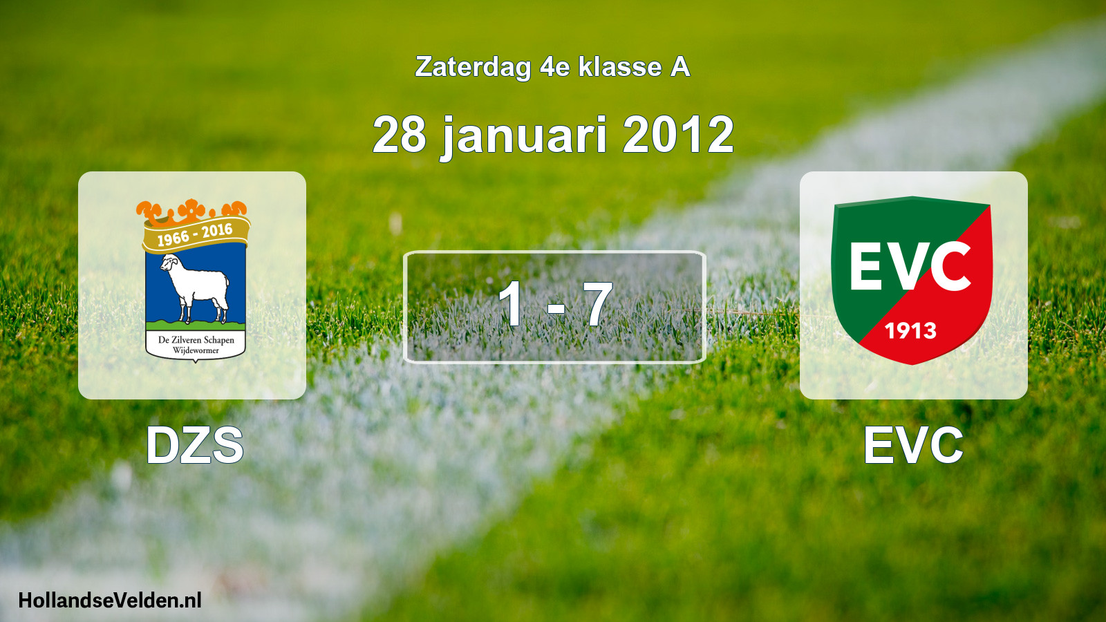 Total number of matches played: DZS - EVC 1 - 7 (28 January 2012)
