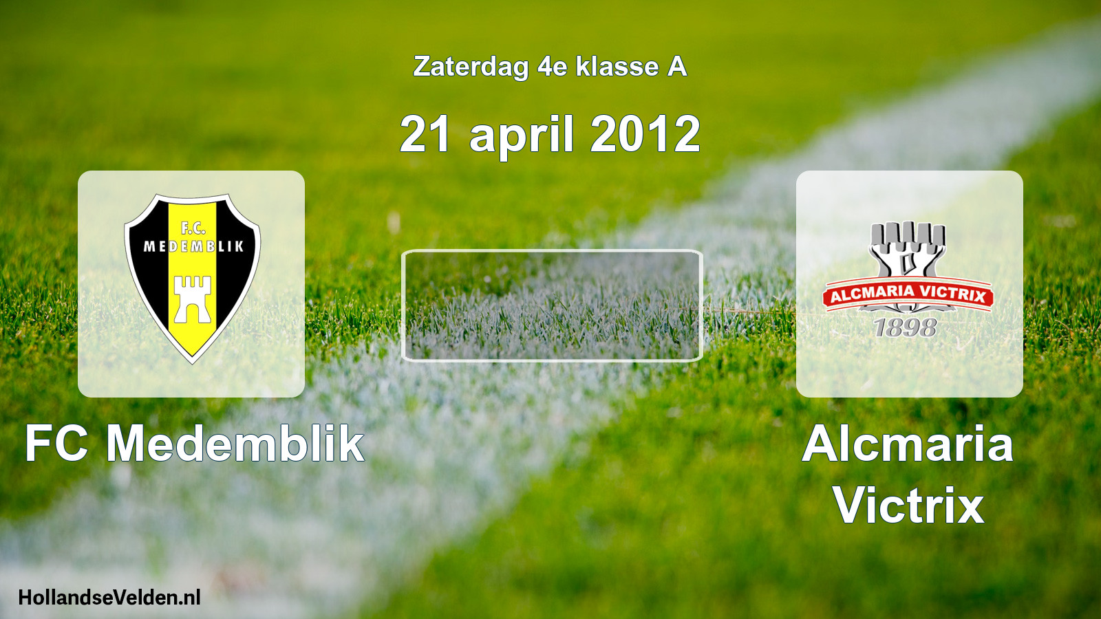 Scheduled Match: FC Medemblik - Alcmaria Victrix (21 April 2012)