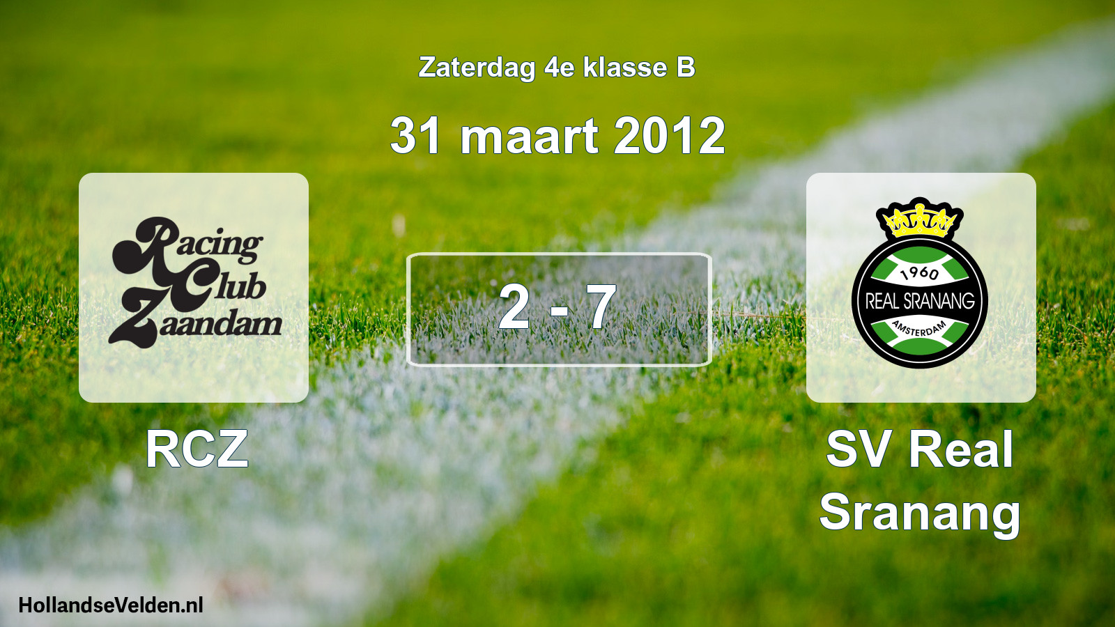 Total number of matches played: RCZ - SV Real Sranang 2 - 7 (31 March 2012)