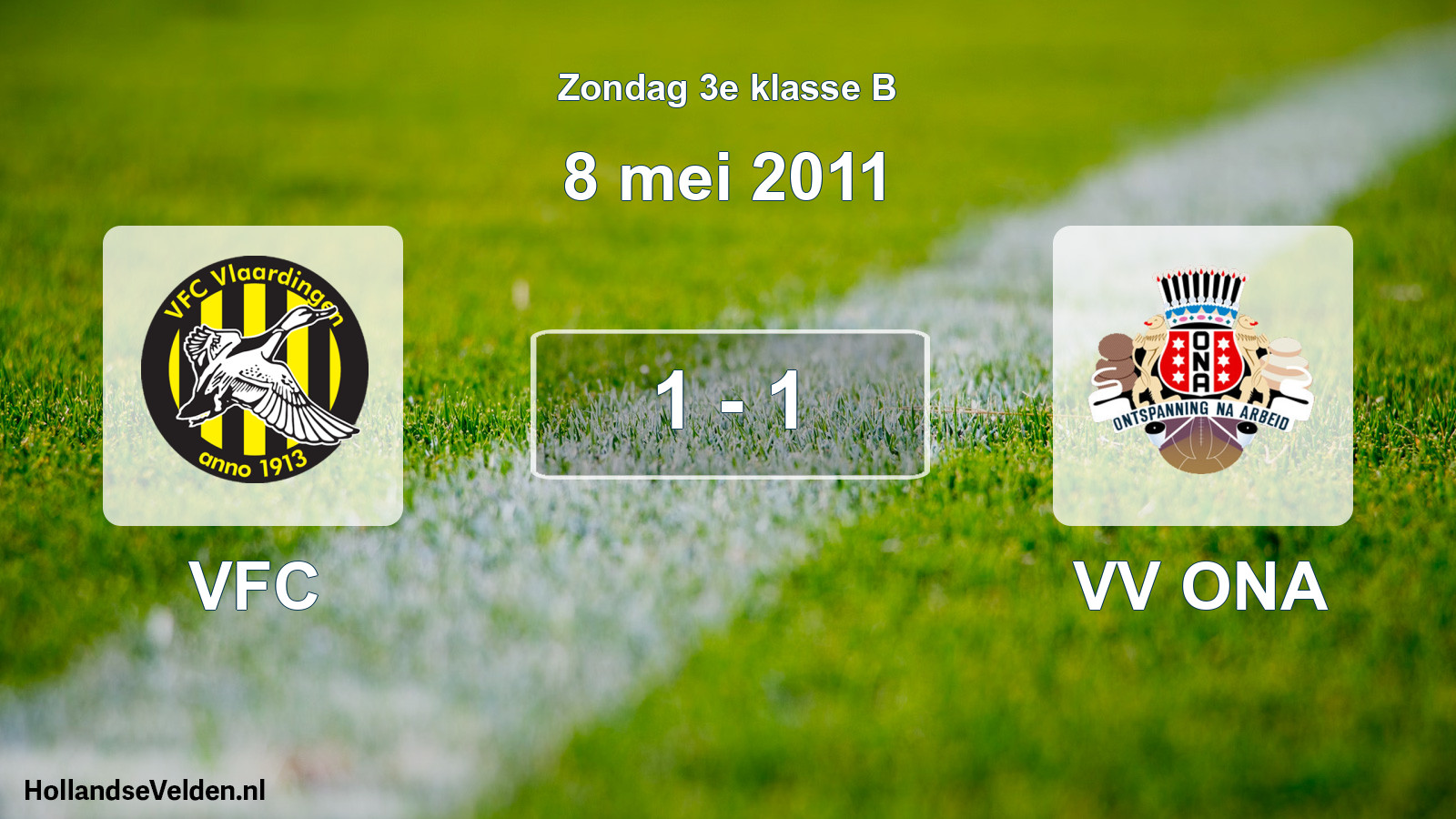 Total number of matches played: VFC - VV ONA 1 - 1 (8 May 2011)