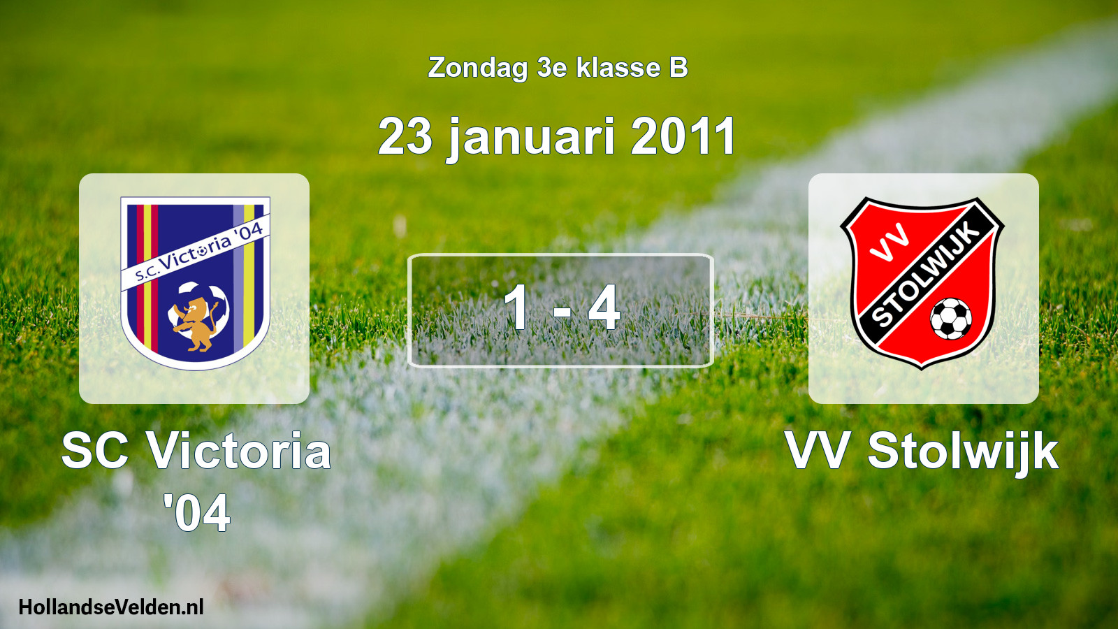 Total number of matches played: SC Victoria '04 - VV Stolwijk 1 - 4 (23 January 2011)