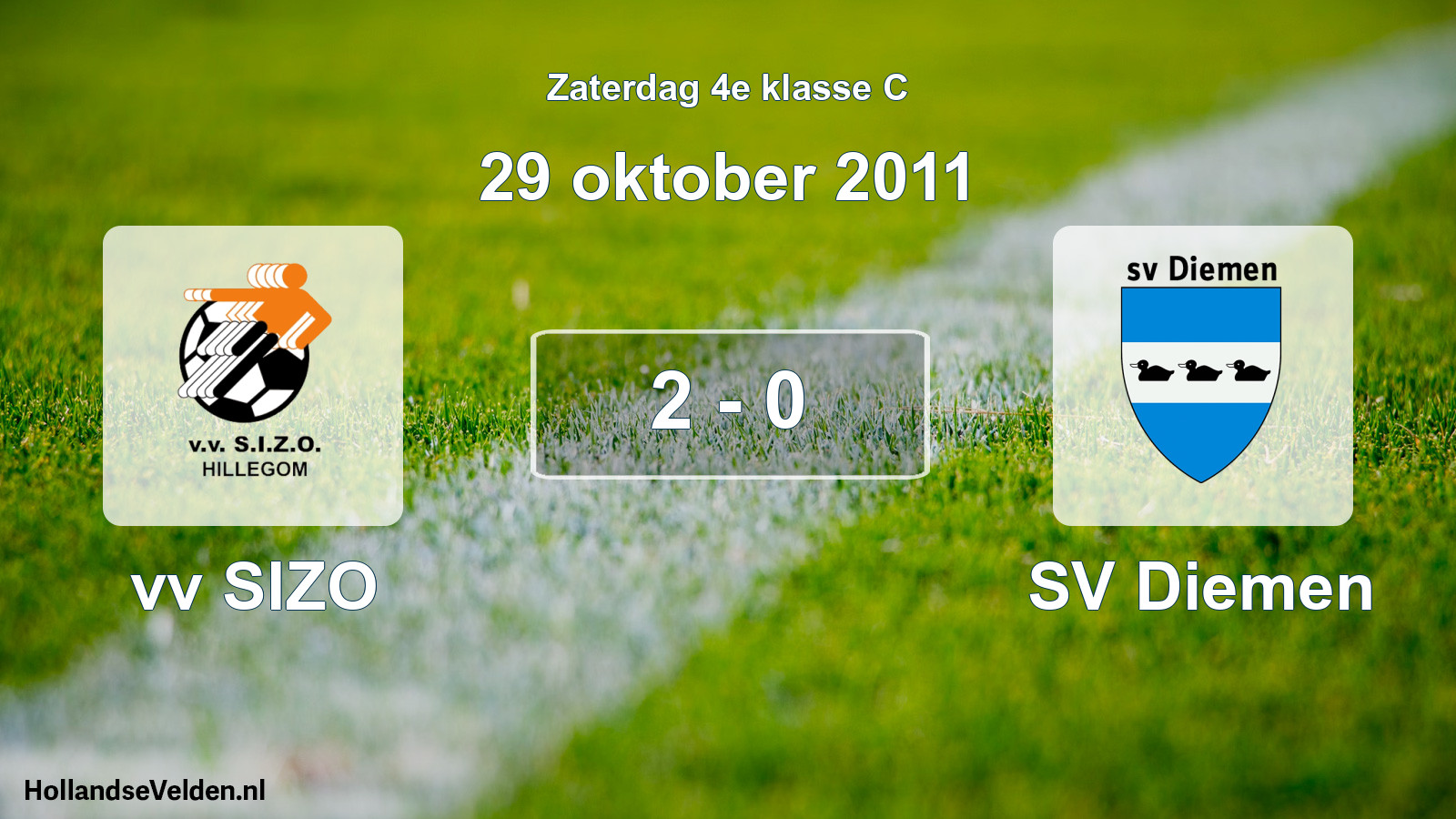 Total number of matches played: vv SIZO - SV Diemen 2 - 0 (29 October 2011)