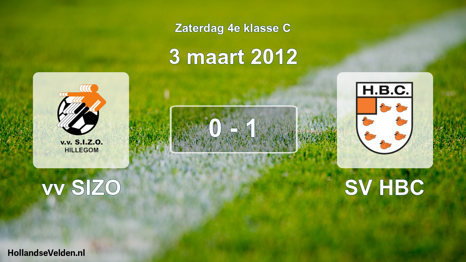 Total number of matches played: vv SIZO - SV HBC 0 - 1 (3 March 2012)