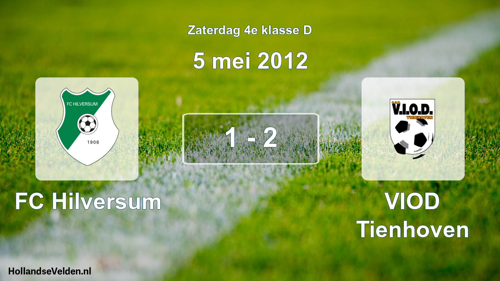 Total number of matches played: FC Hilversum - VIOD Tienhoven 1 - 2 (5 May 2012)