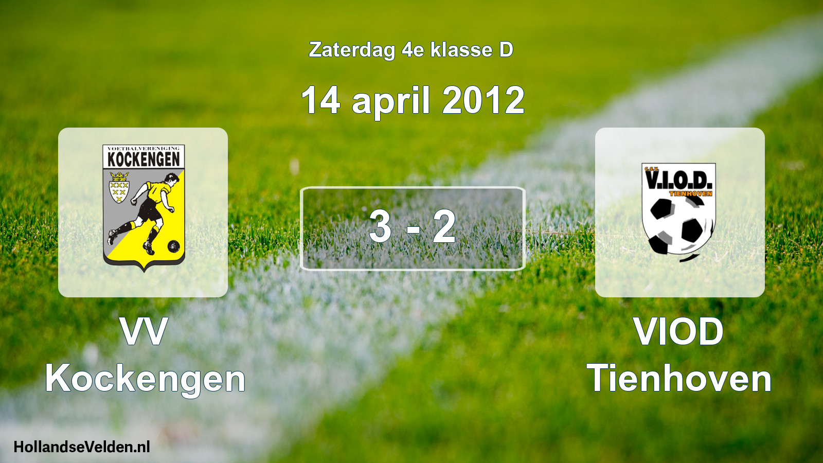 Total number of matches played: VV Kockengen - VIOD Tienhoven 3 - 2 (14 April 2012)