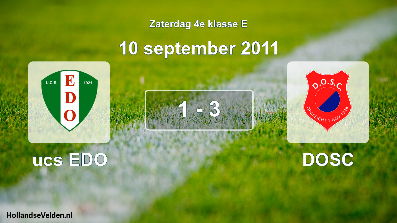 Total number of matches played: ucs EDO - DOSC 1 - 3 (10 September 2011)