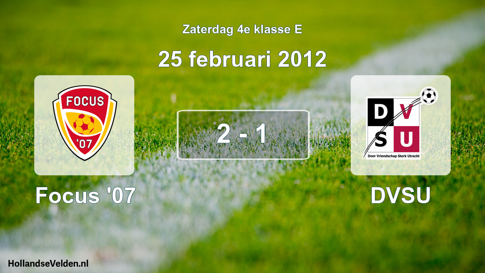 Total number of matches played: Focus '07 - DVSU 2 - 1 (25 February 2012)