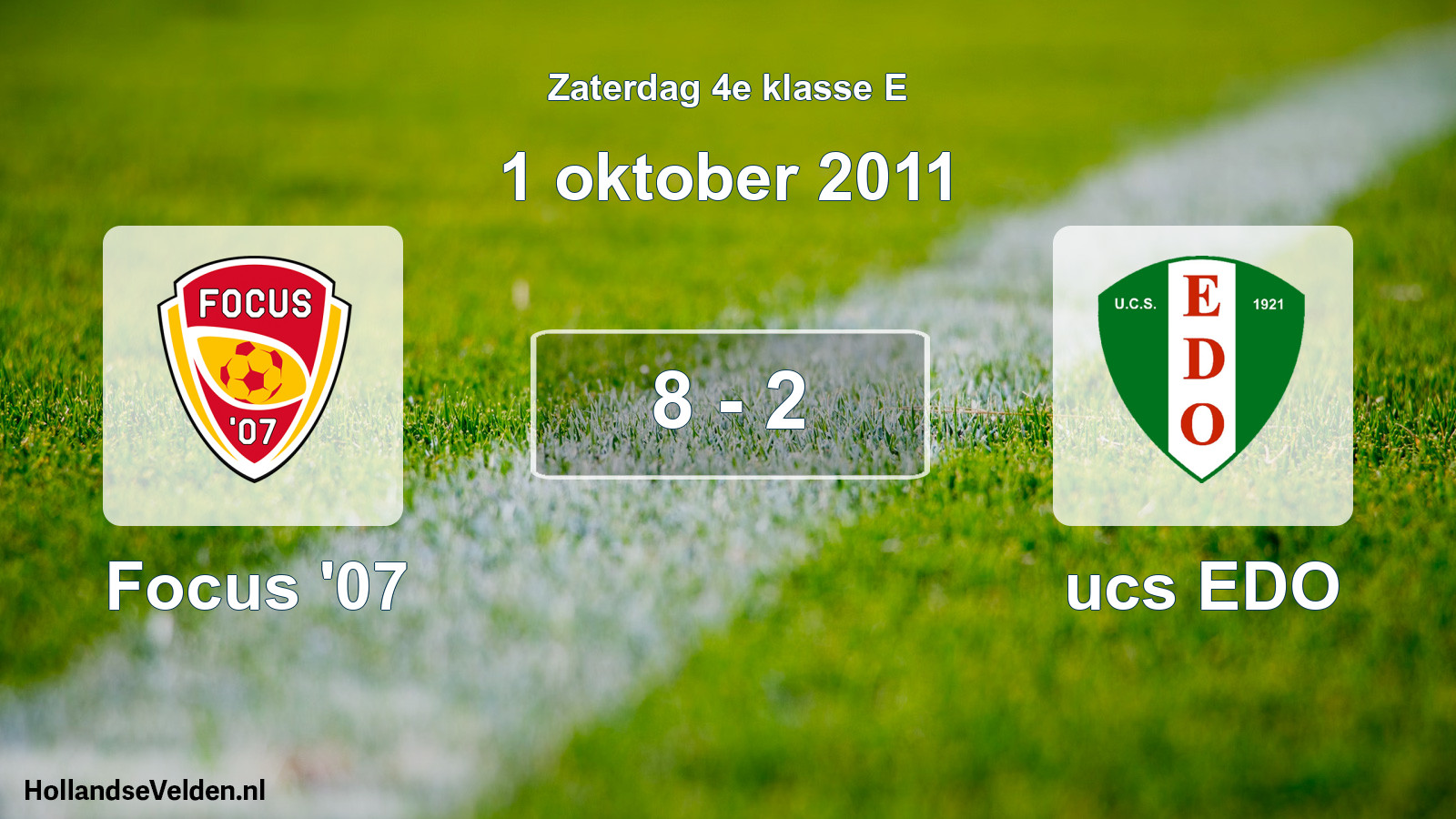 Total number of matches played: Focus '07 - ucs EDO 8 - 2 (1 October 2011)
