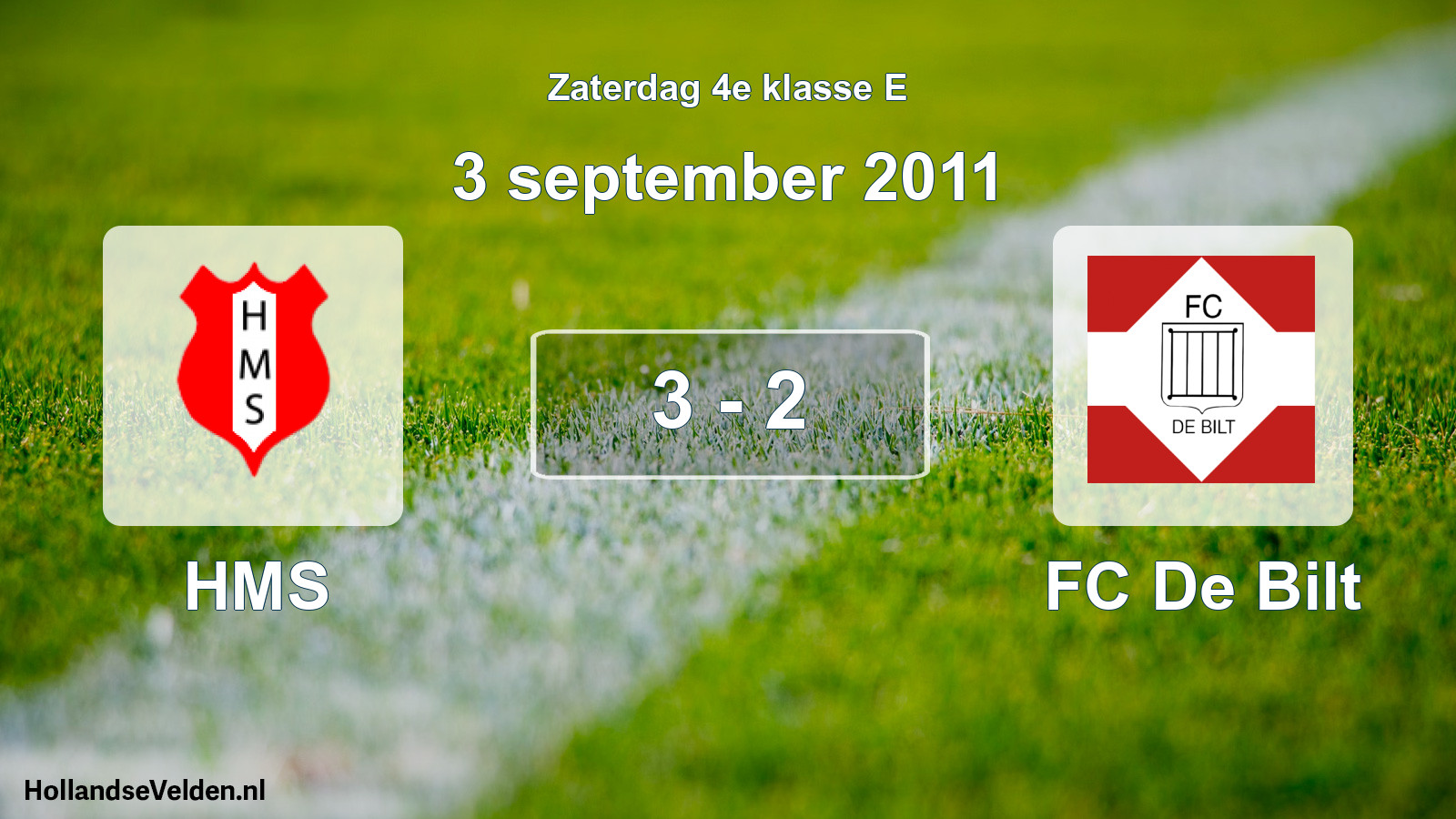 Total number of matches played: HMS - FC De Bilt 3 - 2 (3 September 2011)