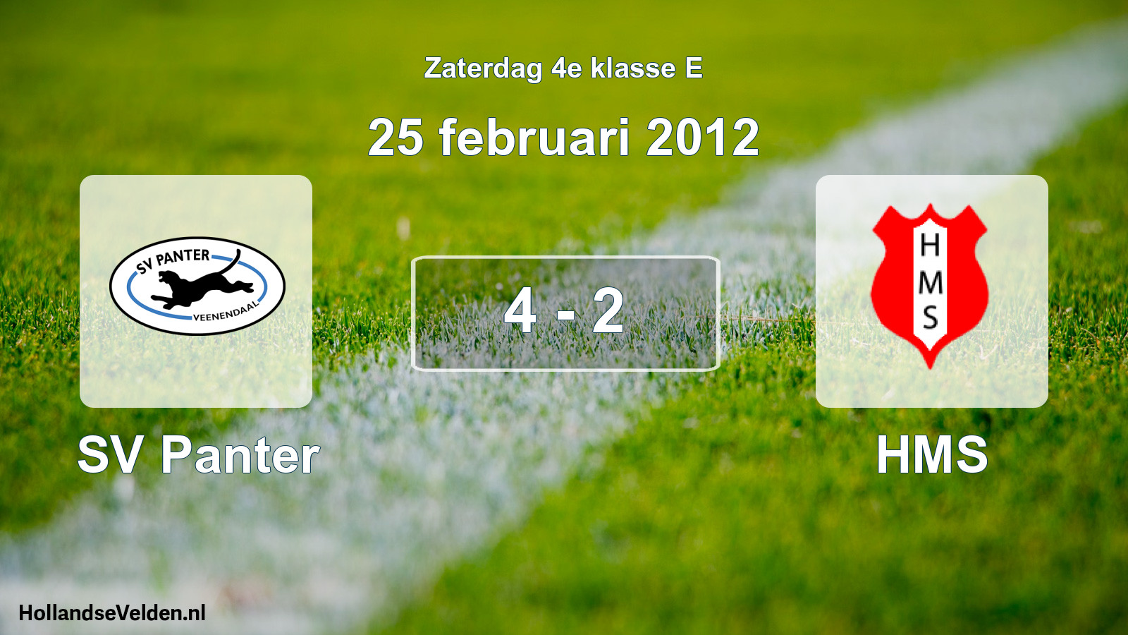 Total number of matches played: SV Panter - HMS 4 - 2 (25 February 2012)