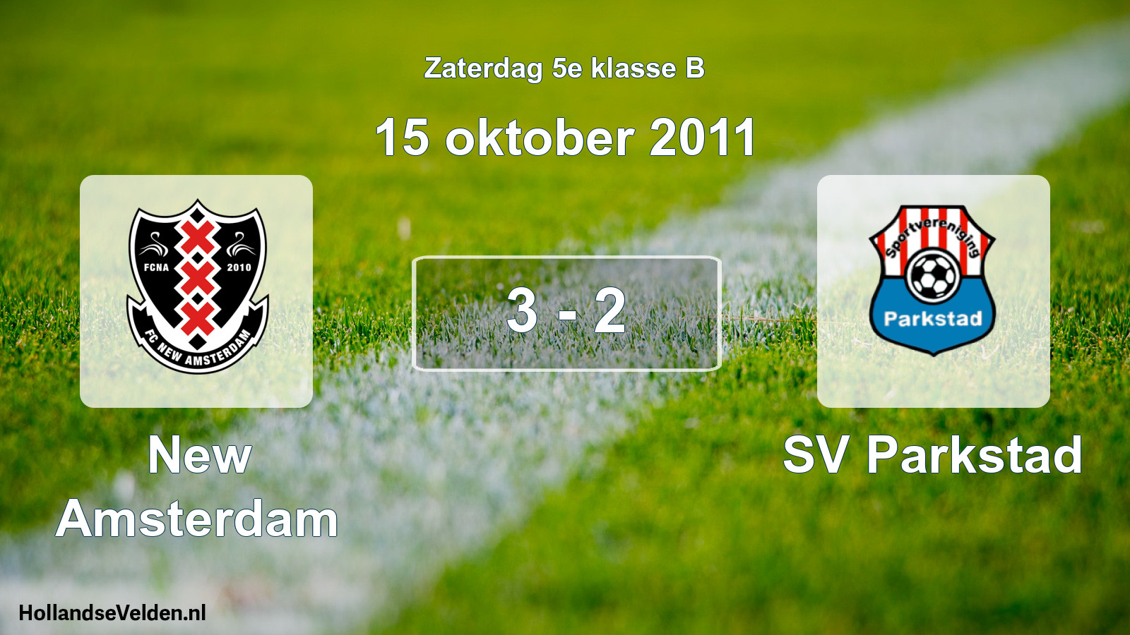 Total number of matches played: New Amsterdam - SV Parkstad 3 - 2 (15 October 2011)