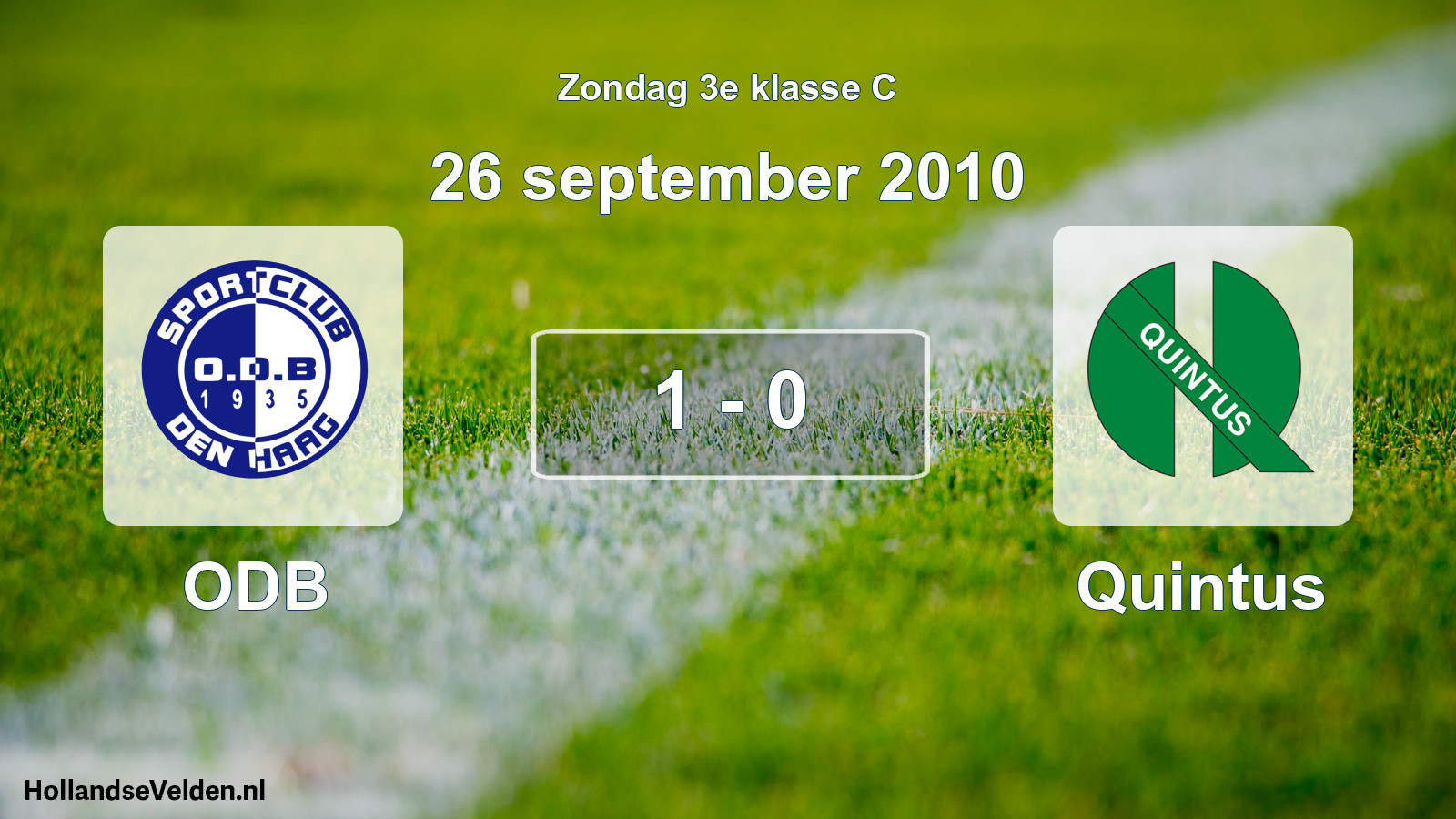 Total number of matches played: ODB - Quintus 1 - 0 (26 September 2010)