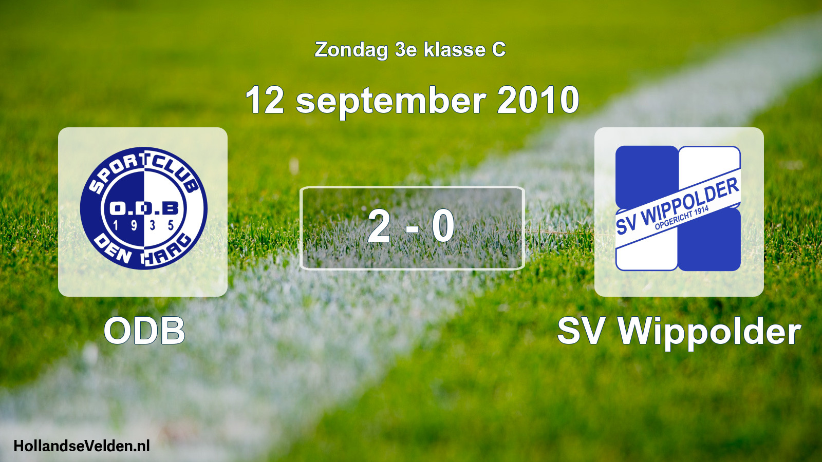 Total number of matches played: ODB - SV Wippolder 2 - 0 (12 September 2010)