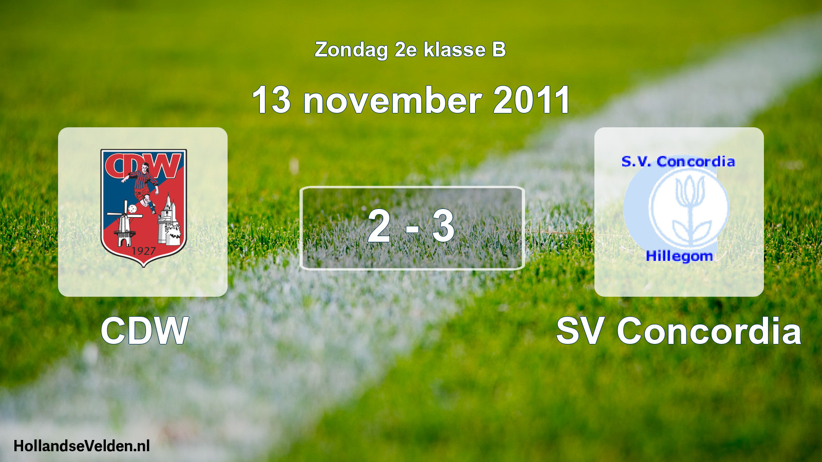 Total number of matches played: CDW - SV Concordia 2 - 3 (13 November 2011)