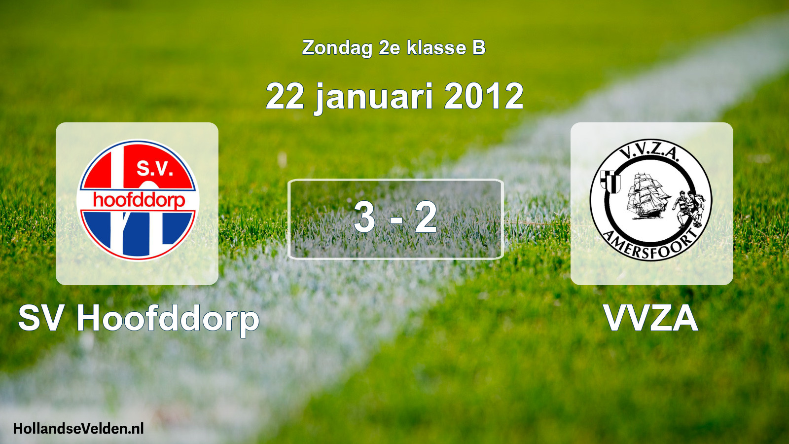 Total number of matches played: SV Hoofddorp - VVZA 3 - 2 (22 January 2012)