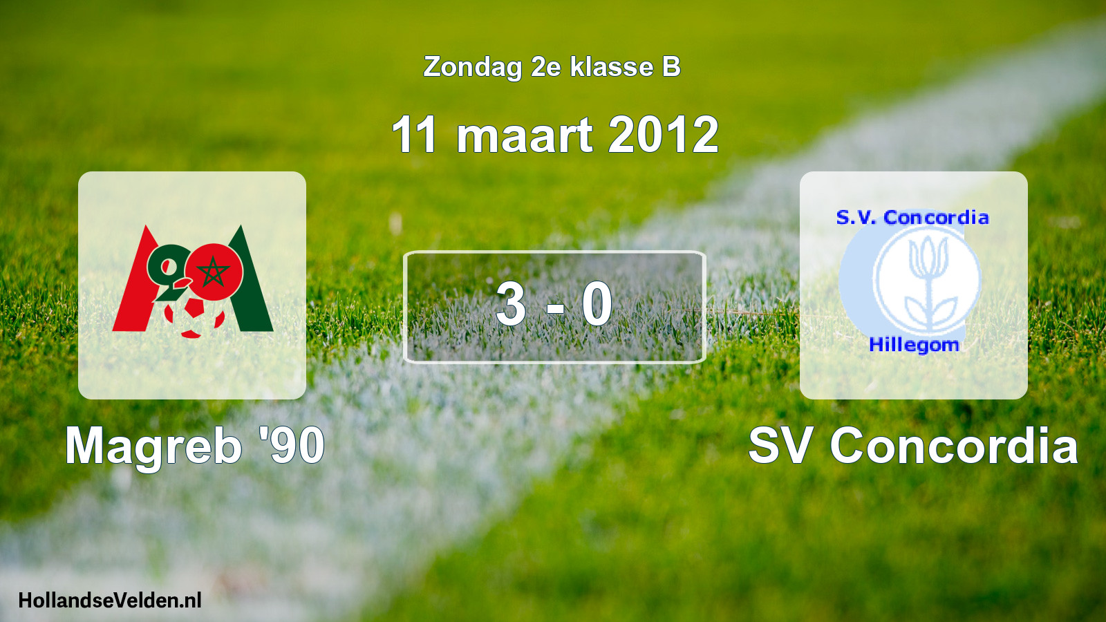 Total number of matches played: Magreb '90 - SV Concordia 3 - 0 (11 March 2012)