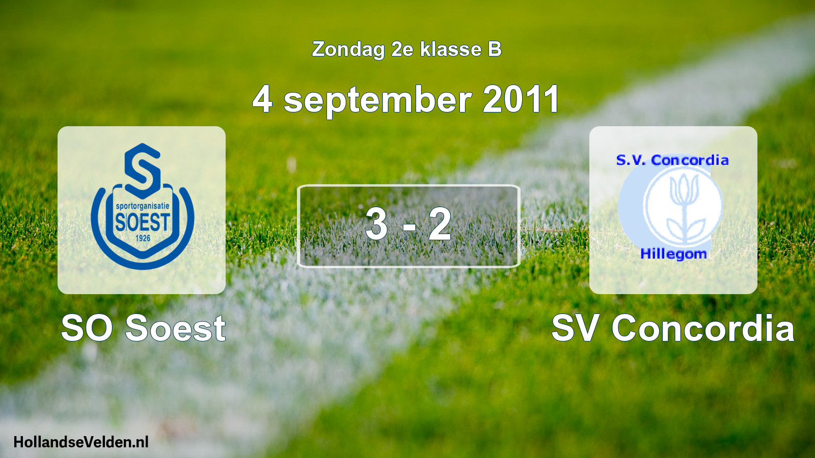 Total number of matches played: SO Soest - SV Concordia 3 - 2 (4 September 2011)