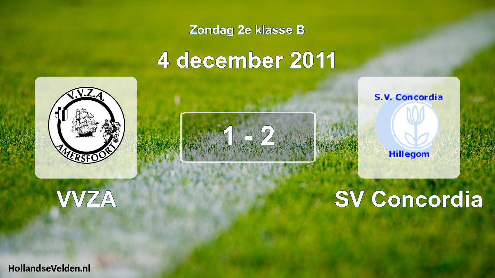 Total number of matches played: VVZA - SV Concordia 1 - 2 (4 December 2011)