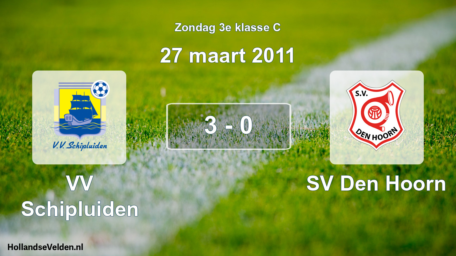 Total number of matches played: VV Schipluiden - SV Den Hoorn 3 - 0 (27 March 2011)