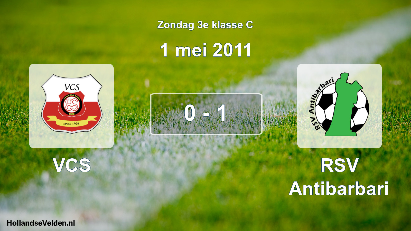 Total number of matches played: VCS - RSV Antibarbari 0 - 1 (1 May 2011)