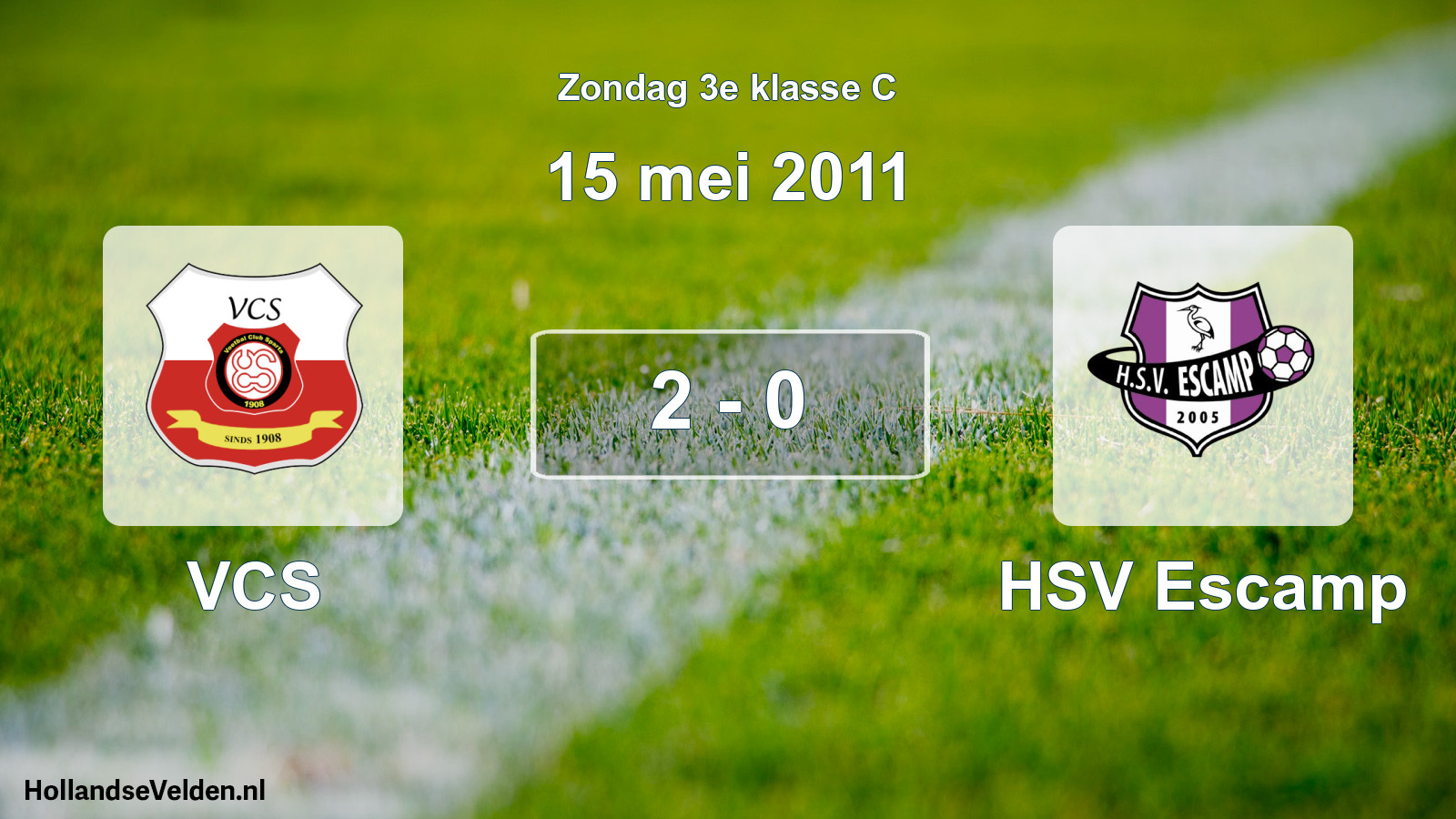 Total number of matches played: VCS - HSV Escamp 2 - 0 (15 May 2011)