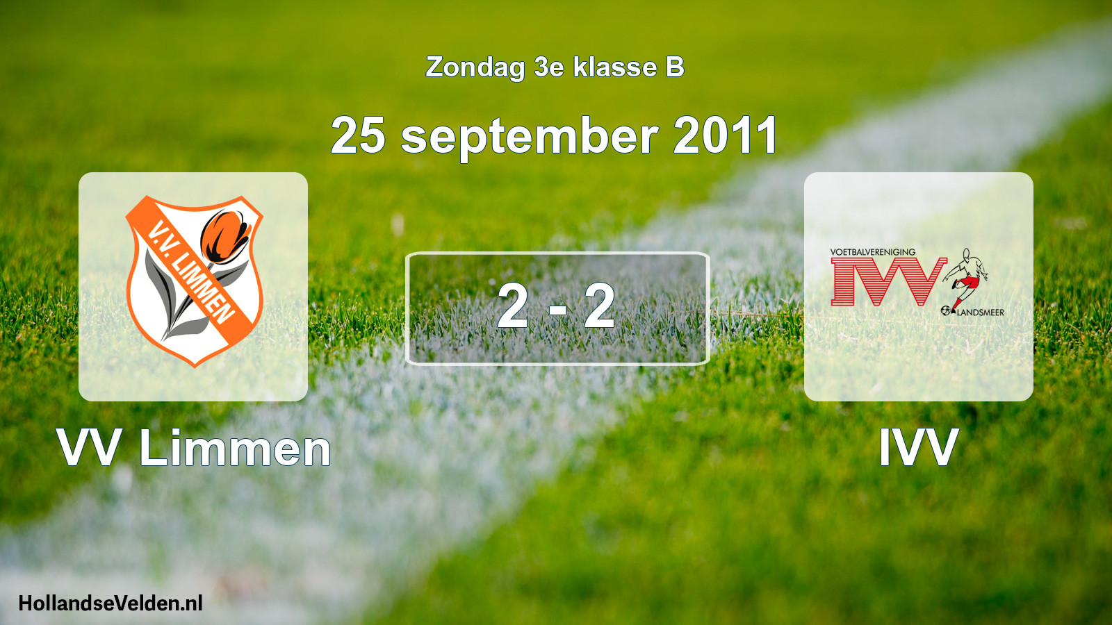 Total number of matches played: VV Limmen - IVV 2 - 2 (25 September 2011)